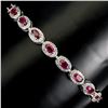 Image 1 : Natural Pigeon Blood Red Ruby Bracelet