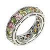 Image 1 : Natural Tourmaline Infinity Ring