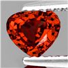 Image 1 : Natural Orange Sapphire Heart 1.34 Cts {Flawless-VVS}