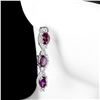 Image 1 : Natural  Rhodolite Garnet Earrings