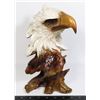 Image 1 : EAGLE HEAD DECORATIVE FIGURE APPROX 10.5" TALL