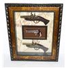 Image 1 : ANTIQUE STYLE FRAMED GUN DISPLAY