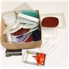 Image 1 : BOX OF ASSORTED KITCHEN ITEMS INCLUDING FUNNEL