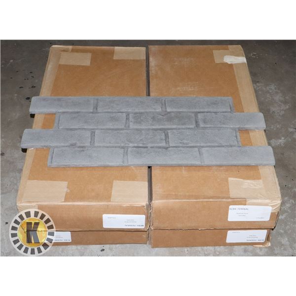 4 NEW BOXES OF STONE GRAY COLOUR WALL TILE