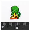 Image 1 : NEW TURTLE EATING PIZZA LAPEL PIN