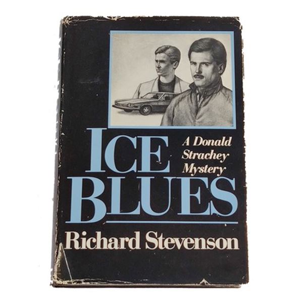 Richard Stevenson Signed "Ice Blues" First Edition Book (1986)