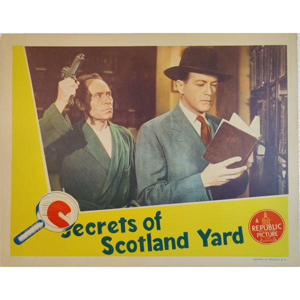 Secrets of Scotland Yard Lobby Card (1944)