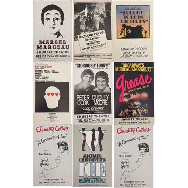 Collection of 1970s Original Window Posters for Theater Productions