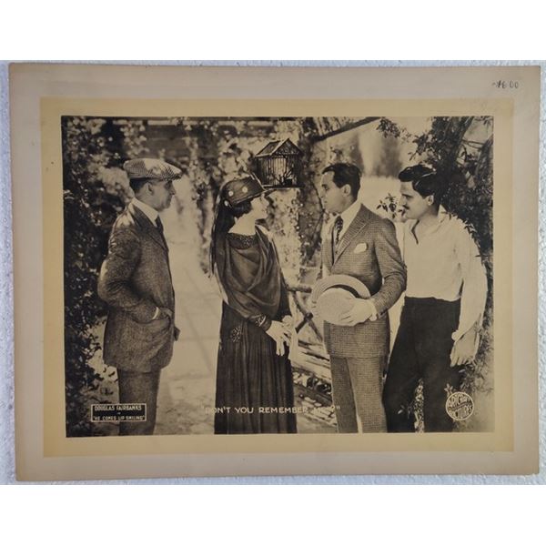 He Comes Up Smiling Lobby Card (1918)