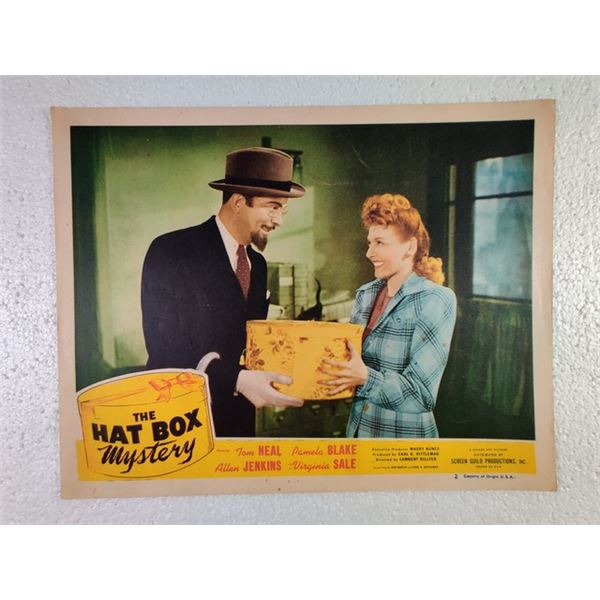 The Hat Box Mystery Lobby Card (1947)