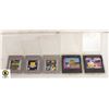 Image 1 : LOT OF 5 GAME CARTRIDGES NINTENDO