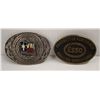 Image 1 : VINTAGE (2) BELT BUCKLES STATE OF TEXAS
