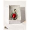Image 1 : FAUX RED TURQUOISE PENDANT