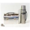 Image 1 : METAL LUNCHBOX AND THERMOS