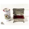 Image 2 : SILVER/PEWTER JEWELRY BOX
