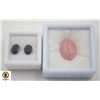 Image 1 : #73-HEATED SAPPHIRE 4.15 CT & PINK OPAL 9.92 CT