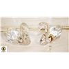 Image 1 : VINTAGE SIGNED PJF CRYSTAL SWANS