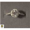 Image 1 : #129 1.0 CARAT VVS D MOISSANITE SURROUNDED BY HALO