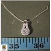 Image 1 : #119 0.80 CT ROUND CUBIC ZIRCONIA IN CENTER OF TEA