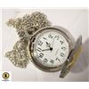 Image 2 : #134 BRAND NEW TWO TONE POCKET WATCH WITH FISHING