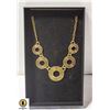 Image 1 : GOLDTONE COIN NECKLACE 18" EXTENDS TO 20"