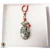 Image 1 : RHYOLITE JASPER, LABRADORITE, CORAL NECKLACE 21"
