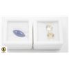 Image 1 : #236-BLUE TANZANITE 2.75CT & CITRINE 2.55 CT GEMST