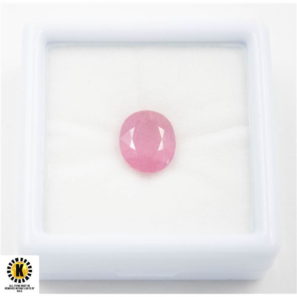 #229-HEATED PINK RUBY GEMSTONE 5.15 CT