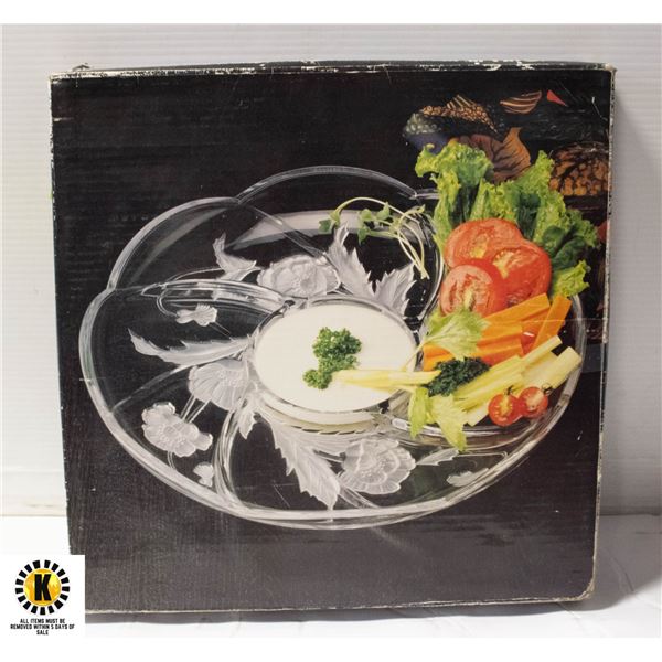 VINTAGE SAVOIR VIVRE DIVIDED TRAY CALIFORNIA POPPI