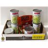 Image 1 : NEW FOOD LOT 4 CANS PEAS, 4 CAN CORN,