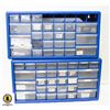 Image 1 : LOT OF 2 PARTS ORGANIZERS WITH CONTENTS INCLUDES