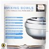 Image 1 : 3 PIECE STAINLESS STEEL MIXING BOWL SET