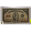 Image 1 : 1923 CANADA 25 "SHINEPLASTER" CENT BILL