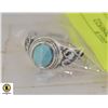 Image 1 : SAILIMUE STAINLESS STEEL TURQUOISE RING SIZE 9
