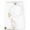 Image 1 : BLUE CALCITE NECKLACE 21"