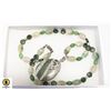 Image 1 : PEACE JASPER AND INDIAN AGATE NECKLACE 21"