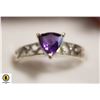 Image 1 : JP1005-283 SILVER AMETHYST RING