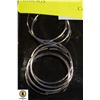 Image 1 : JP1005-292 SILVER LOT OF 3 HOOP EARRINGS