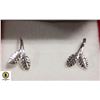 Image 1 : NEW .925 LEAF EARRINGS IN GIFT BOX