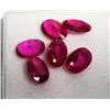 Image 1 : LOT OF 6 OVAL MATCHED NATURAL RUBY GEM-