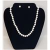 Image 1 : NATURAL WHITE AKOYA SHELL PEARL 18" NECKLACE
