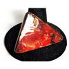 Image 1 : NATURAL RED AMMOLITE 47 CT TRIANGULAR
