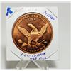 Image 1 : USA 1 OUNCE .999 FINE COPPER COIN.