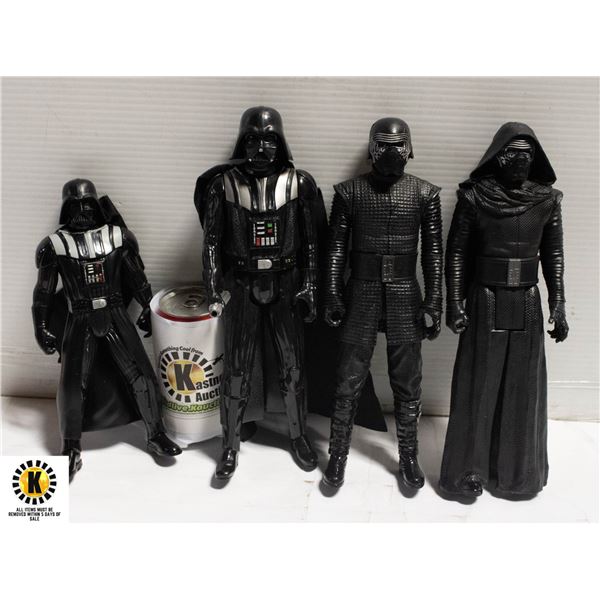 12" STAR WARS ACTION FIGURES (FOUR)