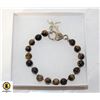 Image 1 : TIGER'S EYE DRAGONFLY BRACELET 7"