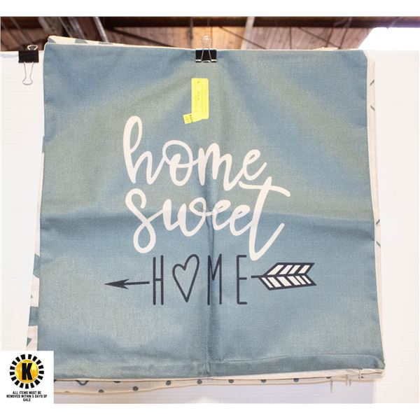 LOT OF 4 19"X19" DECROTIVE THROW PILLOW CASES