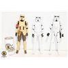 Image 1 : THREE 12" STAR WARS STORM TROOPER FIGURES