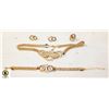 Image 1 : ESTATE NECKLACE, BRACELT, EARRINGS & RING