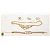 Image 1 : ESTATE NECKLACE, BRACELT, EARRINGS & RING
