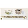 Image 1 : ESTATE HEAVY LINK BRACELET & CLASP BRACELETS